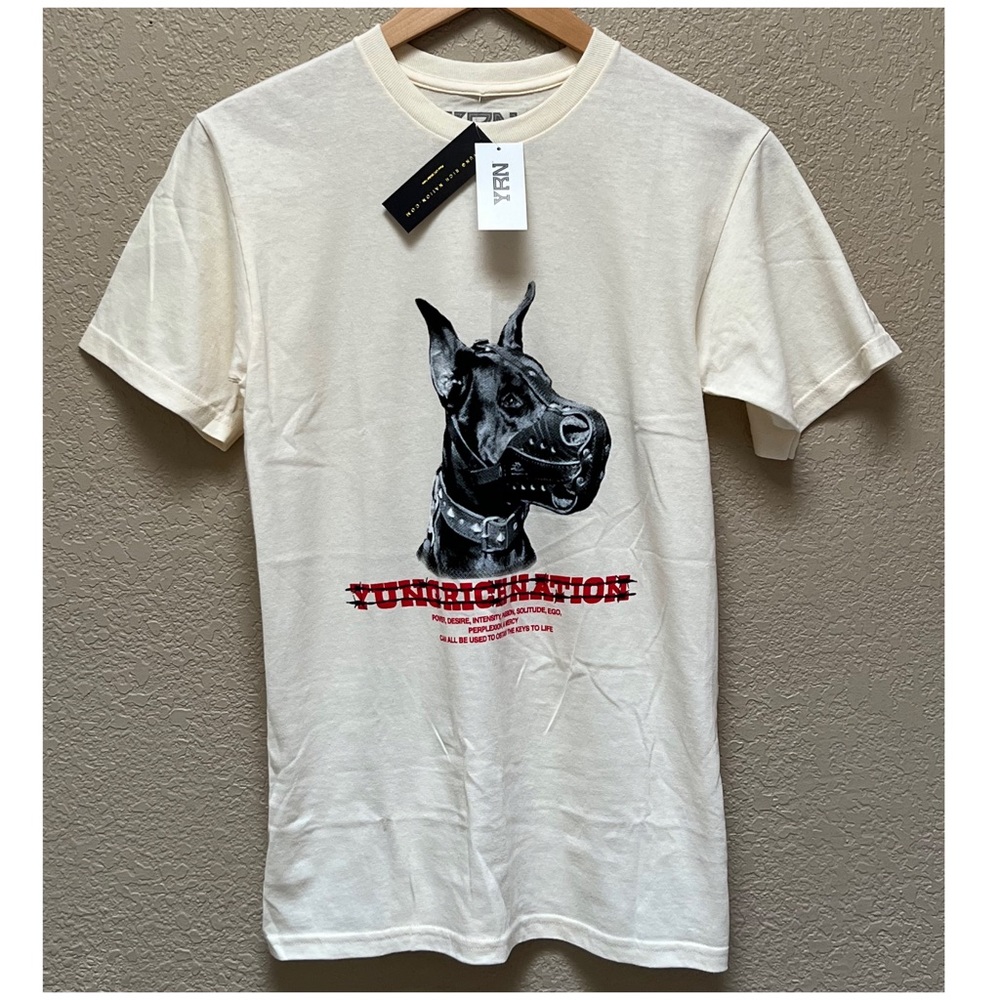 YRN Migos Keys To Life Tee Creme Color Adult Size Small-NWT